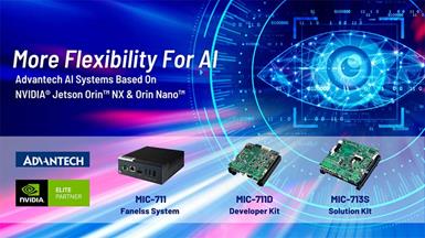 Advantech phát hành MIC-711 và MIC-713 dựa trên NVIDIA Jetson Orin NX và Orin Nano SoM để phát triển và triển khai AI